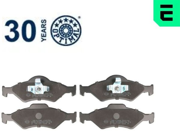 Optimal BP-12078 Bremsbelagsatz FüR Scheibenbremse Bremsbelagsatz-image