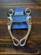 Abetta 5 Inch Aluminum Western Horse Bit, Stainless Mouth Snaffle