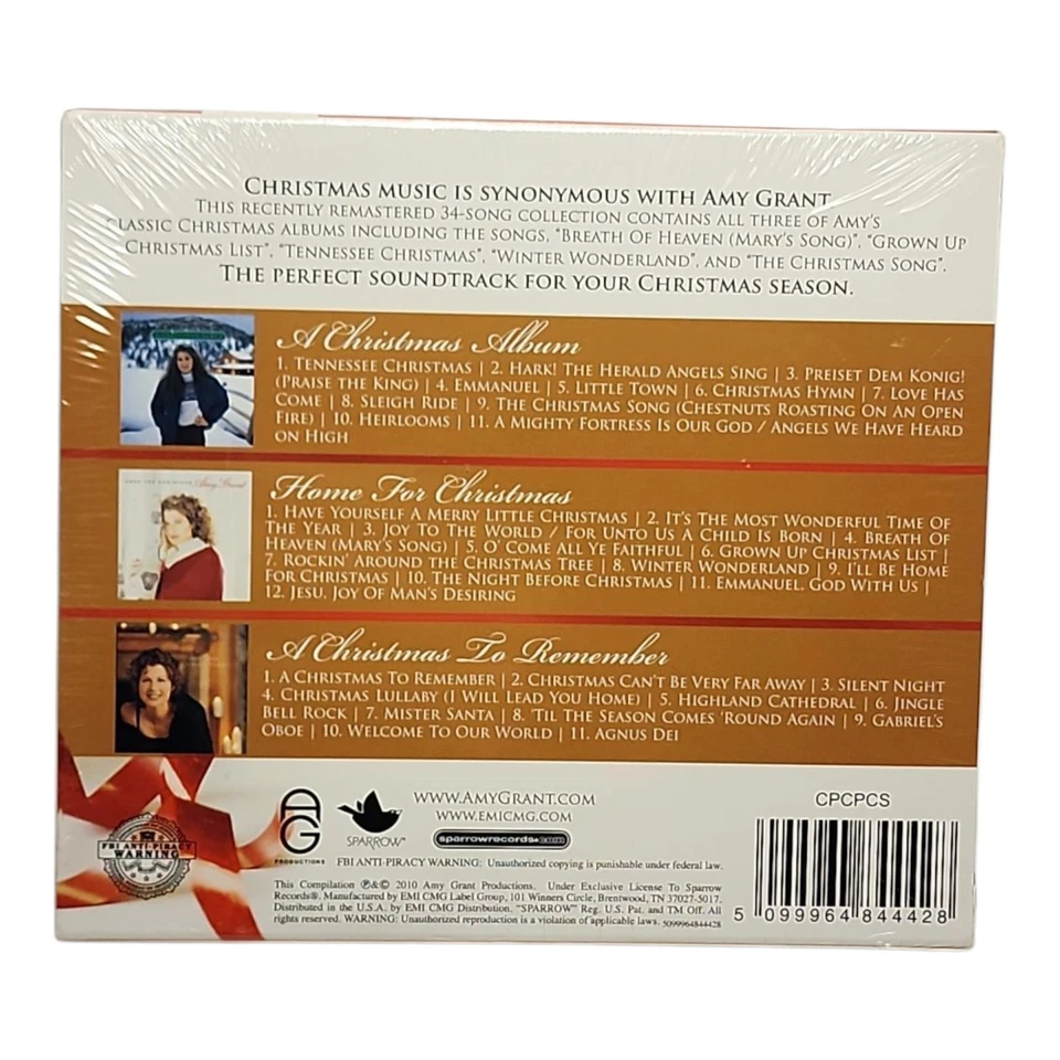 Amy Grant Breath Of Heaven The Christmas Anthology 3 CD Set New Sealed Rare - Image 2 of 4
