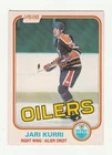1981-82 OPC #107 JARI KURRI ROOKIE CARD, OILERS, EX-MT