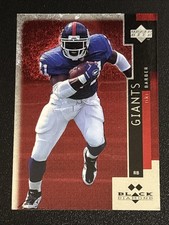 Football 1998 Black Diamond Double Diamond Tiki Barber Giants Running Back #55