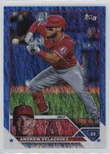 2023 Topps Series 2 Blue Foil /999 Andrew Velazquez #605 19b0