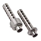 2x 48mm Moto Pot d'échappement DB Killer Insert Côté Fond Vis Réducteur Bruit Paire