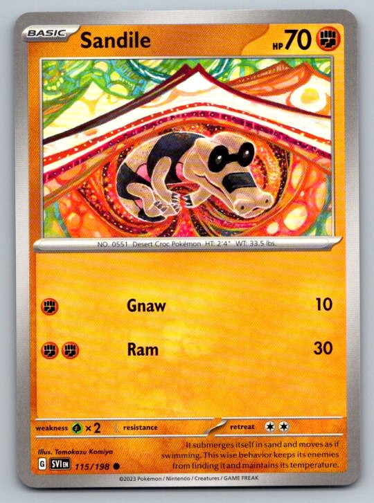 2022 Sandile 115 Pokemon