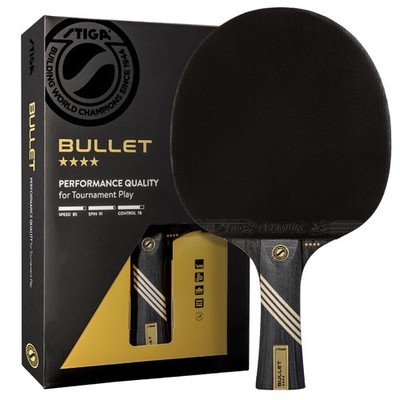 STIGA Bullet Ping Pong Paddle   5-ply Extra Light Blade   2mm Premium Sponge ...