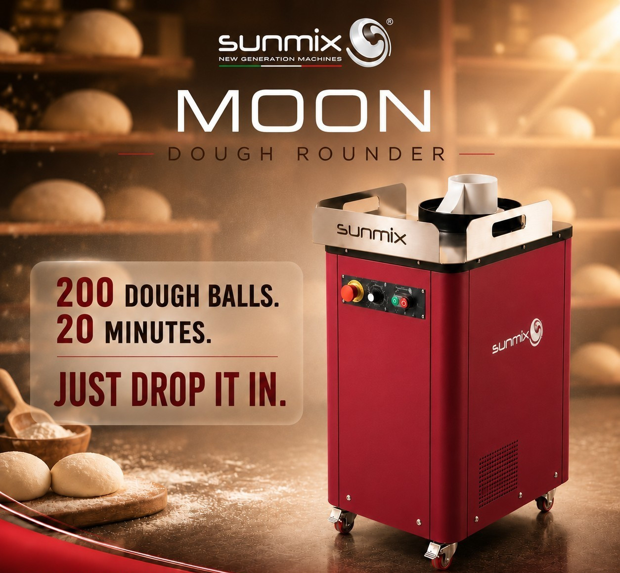 Sunmix Moon 1000 Dough Rounder 1Ph/110V- Last one at this price
