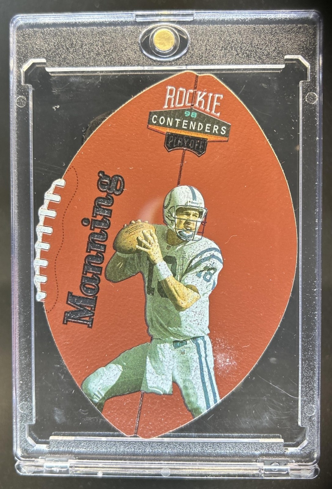 1998 Playoff Contenders Peyton Manning Leather Rookie RC #37 Colts