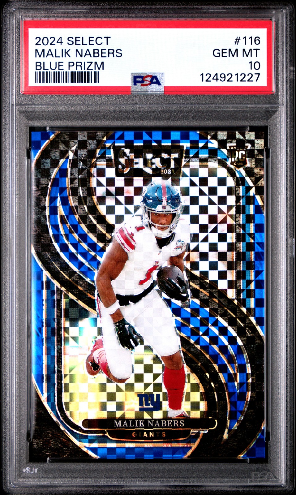 2024 PANINI SELECT BLUE PRIZM #116 MALIK NABERS 5/175 PSA 10