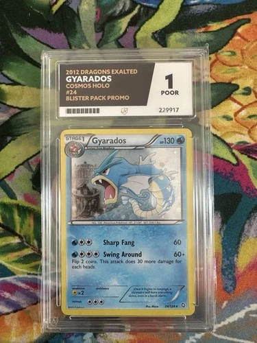 Pokémon TCG Dragons Exalted Gyarados Cosmos Holo 24/124 Promo Graded Ace 1