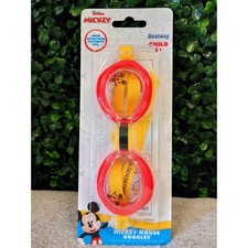 Mickey Mouse Swim Goggles Child Age 3 Impact Resistant Lenses UV Protection