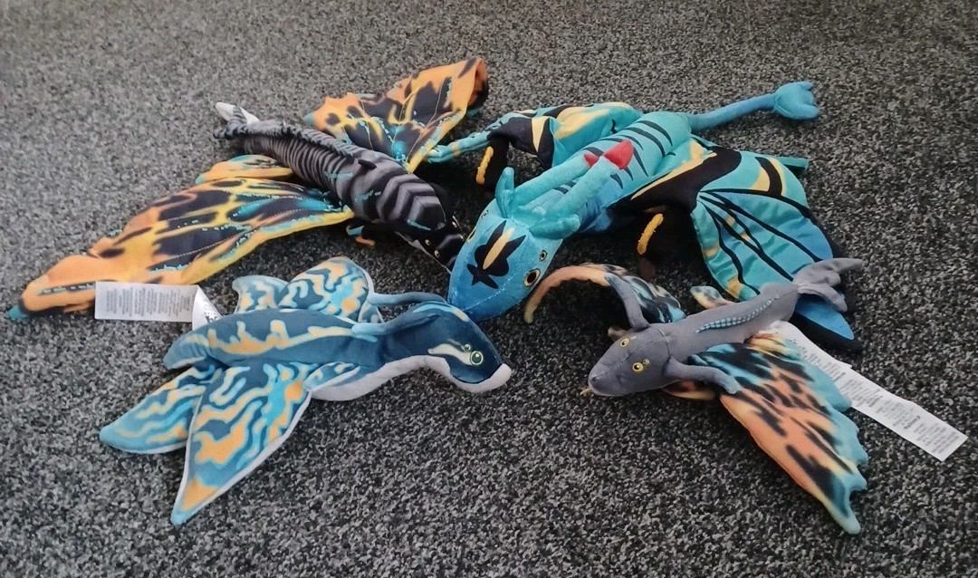 Disney Avatar Plush Bundle Blue Yellow Banshee Ilu Skimwing Rare Collectable 