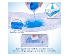Pet Soft Disposable Dog Diapers 20 Pack Super Absorbent Size XS-FAST SHIPPING