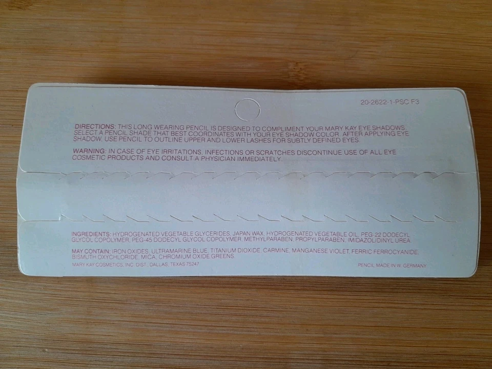 Vtg Mary Kay Eye Defining Pencil - BURNISHED EBONY RARE HTF - Discontinued - NOS - Image 2 of 2