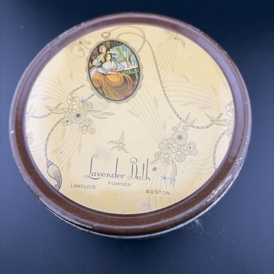 C12- Lavender Bath Powder Langlois Boston Tin