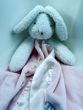 Bunnies By The Bay Bunny Lovey Security Blanket Satin