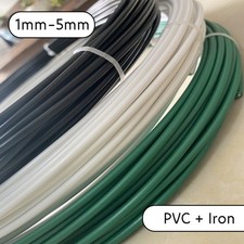 Plastic-Coated Iron Wire Handicraft DIY Garden Trellis Metal Wires 1mm-5mm Dia