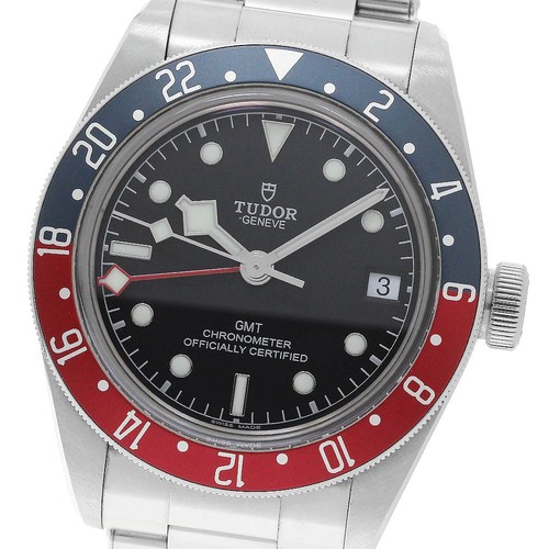 TUDOR WATCH 79830RB BLACK BAY GMT DATE AUTOMATIC BLACK STAINLESS STEEL MEN'S F/S