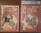 VENOM GRAIL SET: Amazing Spider-Man #300 Newsstand 4.5-5+ Venom #23 CGC 9.8 Foil