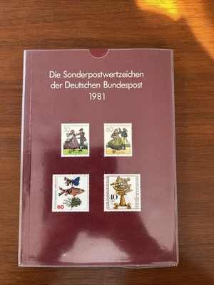 BRD Bund Jahrbuch 1981 komplett mit allen Marken + SD = Jahreszusammenstellung - Bild 1 von 4