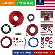 DS18 AK4 4 Gauge CCA Complete Amp Wiring Install Kit, AMPKIT Helps Make Conne...