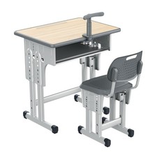 Kids Desk and Chair Student Table for Age 3-18 School Study Height Adjustable