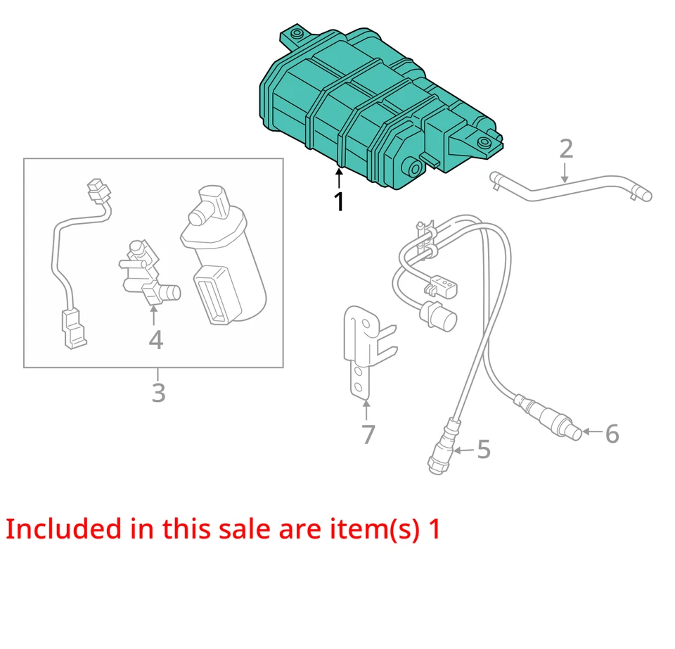 Hyundai Sonata 2015 bote de carbón de vapor de combustible ZH62Z Foto 3 de 4