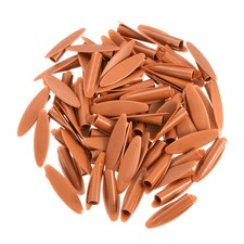 300Pcs 9mm Plastic Pocket Hole Plugs Slant Hole Caps for Wood Working Dark Brown