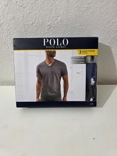 Polo Ralph Lauren Men's 3-Pack Classic Fit Cotton V-Neck T-Shirts Size S