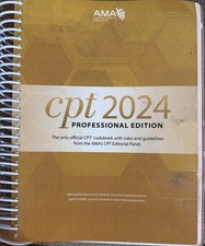 CPT 2024 Professional Edition (CPT coding book by AMA) - Good