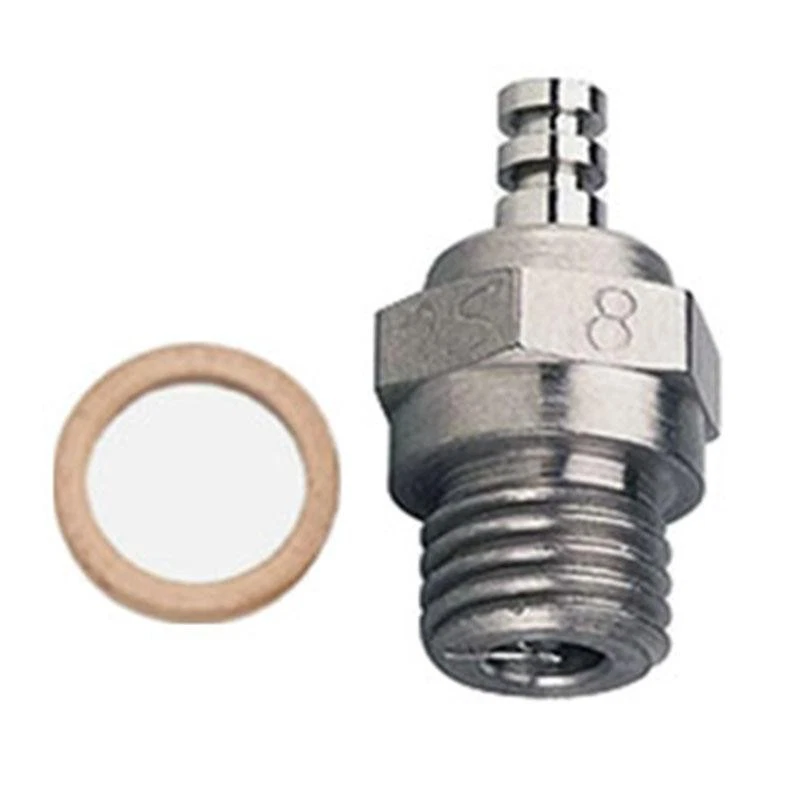 3pcs O.S. Spark Glow Plug NO.8 OS #8 Hot For Nitro Fuel Engine RC Car Airplane - Image 2 of 4
