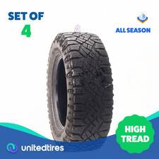 Set Of 4 Used Lt 27565r18 Goodyear Wrangler Duratrac 113110q - 9.5-11.532