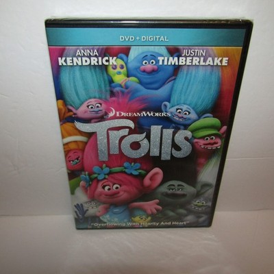 Trolls DVD Brand New and Sealed Justin Timberlake Animated Movie Widescreen 2016