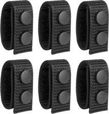 Nylon Belt Keepers for Duty Belt 2¼" Wide with Double Snaps - 6 Pack Tactical Ge