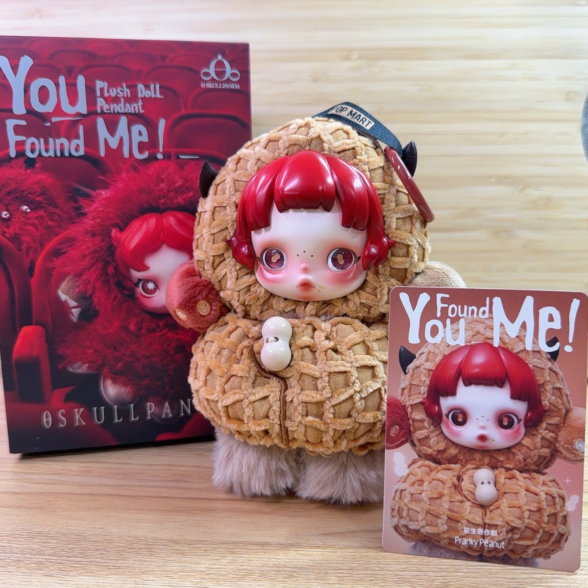 POP MART SKULLPANDA You Found Me Plush Blind Box Pranky Peanut