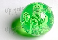 Universal 60mm Manual Transmission W-power Green Crystal Bubble Shift Knob