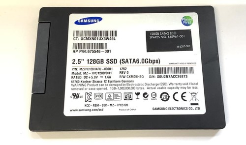 SAMSUNG 128GB SATA SSD 2,5 Zoll MZ-7PC1280/0H1 Solid State Drive