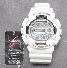 Casio G-Shock GD-110-7JF White Digital Watch 49mm Unused Display