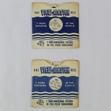 Lot of 2 Vintage Sawyers ViewMaster 181 183 Virginia California World Wonder
