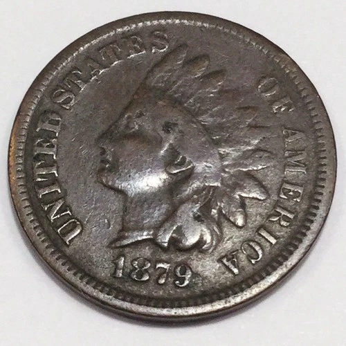 1879 Indian Head Penny Beautiful Coin Rare Date