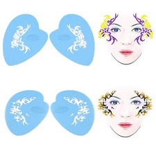 7styles/set Reusable Face Paint Stencil Body Painting Template Flower
