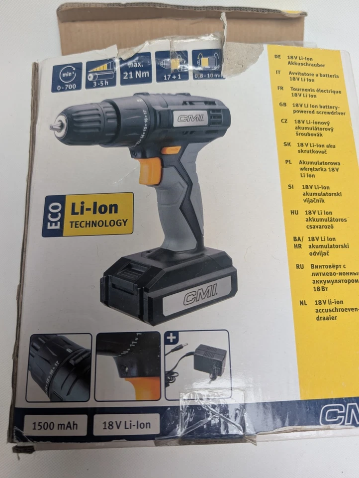 CMI C-ABS-18-Li B Akku-Bohrschrauber defekt - Bild 2 von 4