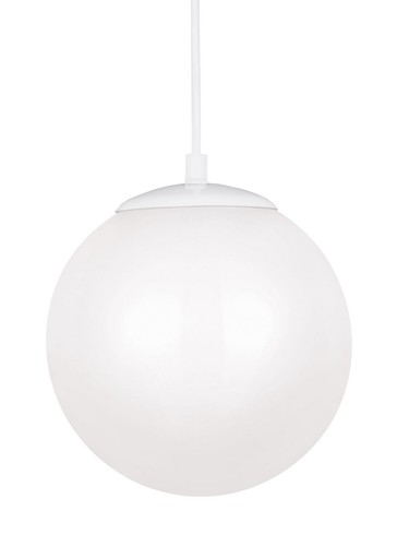 Leo Hanging Globe Medium Pendant Light in White