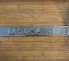 Jaguar Xj12 Xjs V12 Engine Inlet Manifold Script Nameplate Badge Emblem Oem