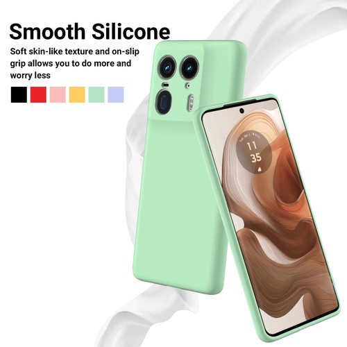 For Motorola Edge 50 Ultra, Skin Touch Feel Soft Liquid Silicone Cover Case - 第 5/30 張圖片