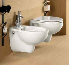 Sanitari bagno sanitari sospesi vaso sedile e bidet Geberit Colibrì 02