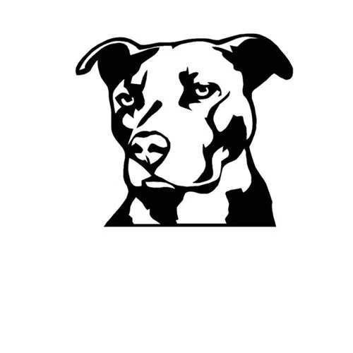 Smart Bull Dog Vinyl Decal Sticker for Car Bumper Truck Door Home Window Wall - Image 2 of 4