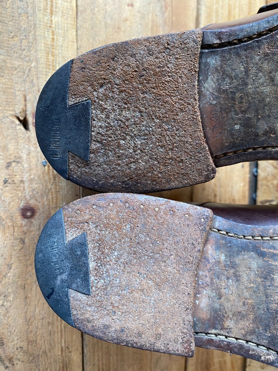 CHURCHS westburry single monkstrap, oxford brown leather shoes sz