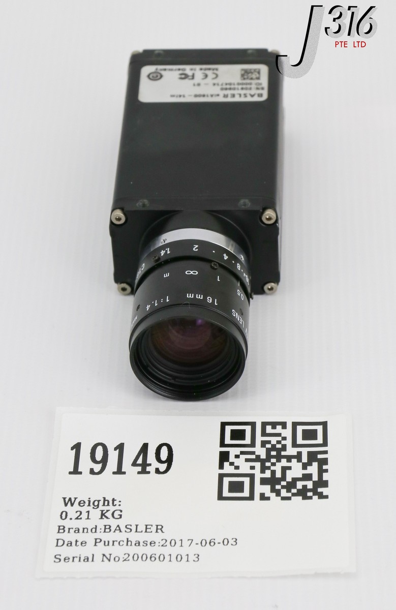 専用ページ　L 19149 BASLER IND CCD CAMERA 0000104714-01 W/ PENTAX SIA1600-14FM