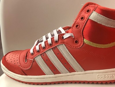 Para Hombre Adidas Top Ten Hi Con Satén lengua glored/goldmt/FTWWHT EF6368  | eBay