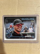 2024 Topps Series 1 Jacob Amaya Rookie SSP Golden Mirror Card
